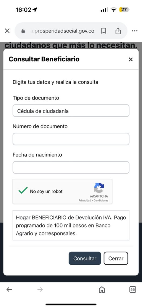 link de consulta devolución iva