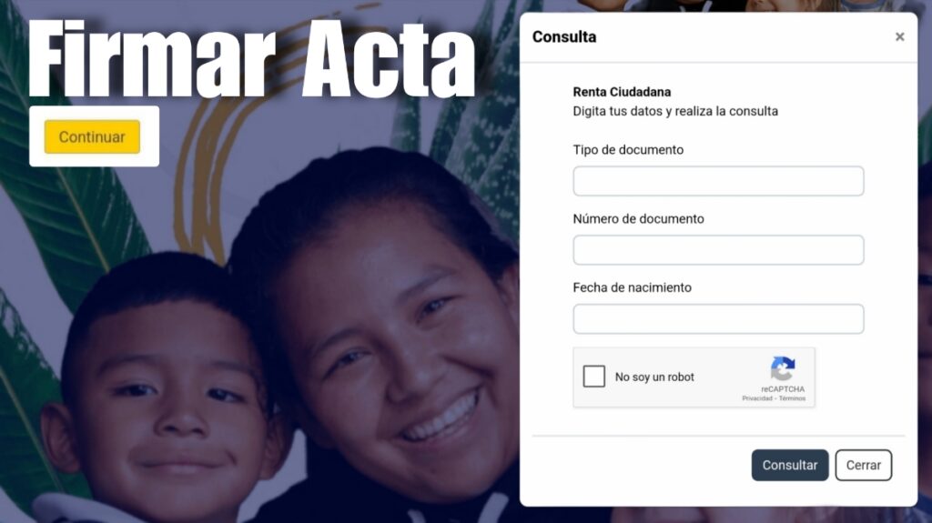 Firmar Acta Renta Ciudadana 2025