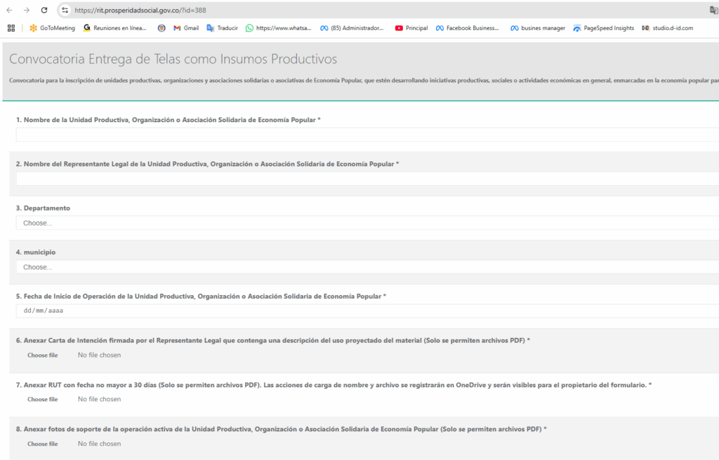 formulario economia popular