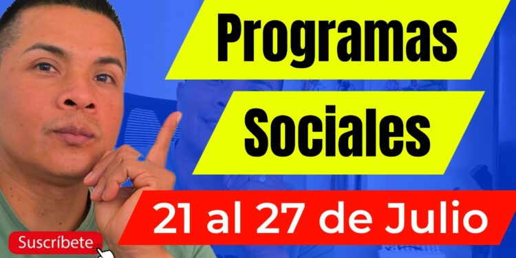 Programas Sociales Julio 2025