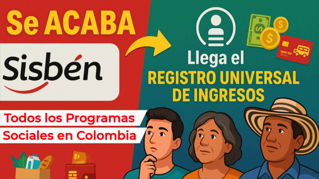 Se acaba Sisbén y llega el Registro Universal de Ingresos Programas Sociales